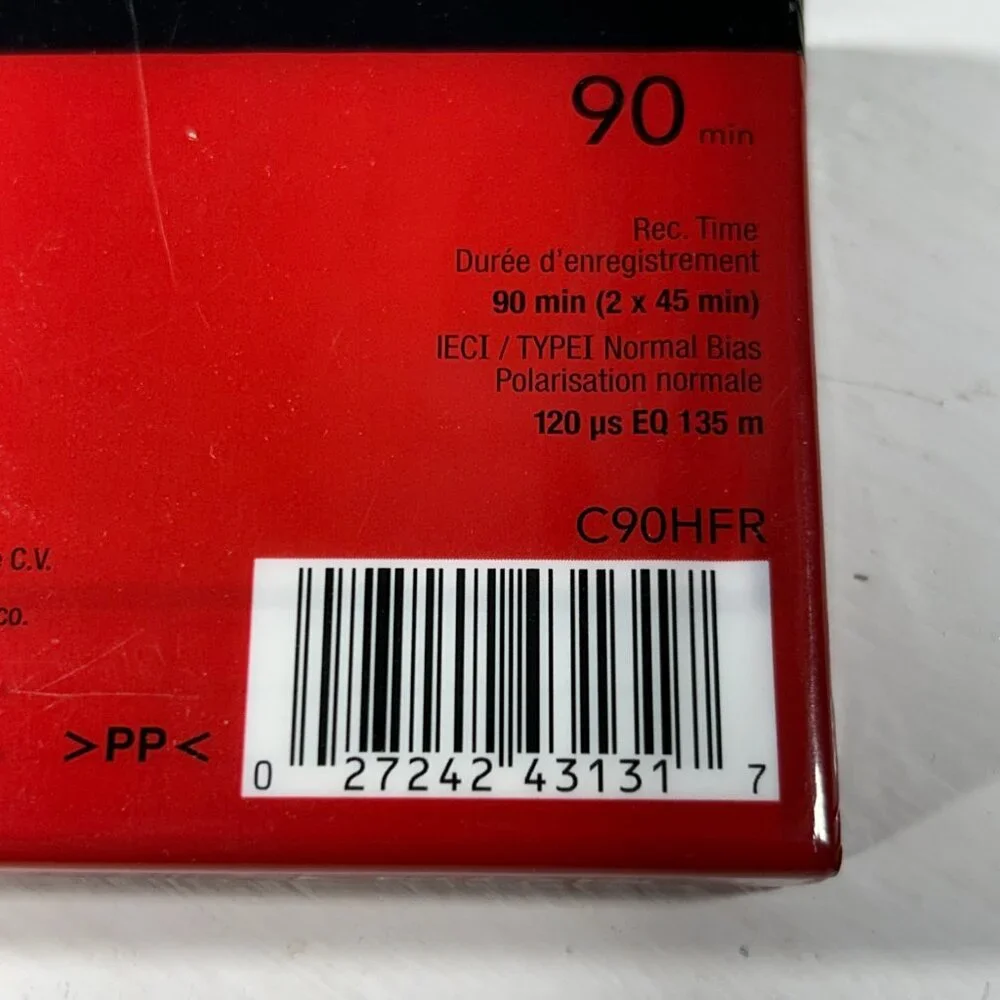 NEW SONY HF 90 MIN HiFi AUDIO Cassette Normal Bias C90HFR SEALED Tape High Fidel